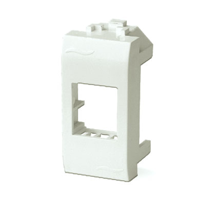 Адаптер для информационных разъемов Systimax, белый, 1мод.