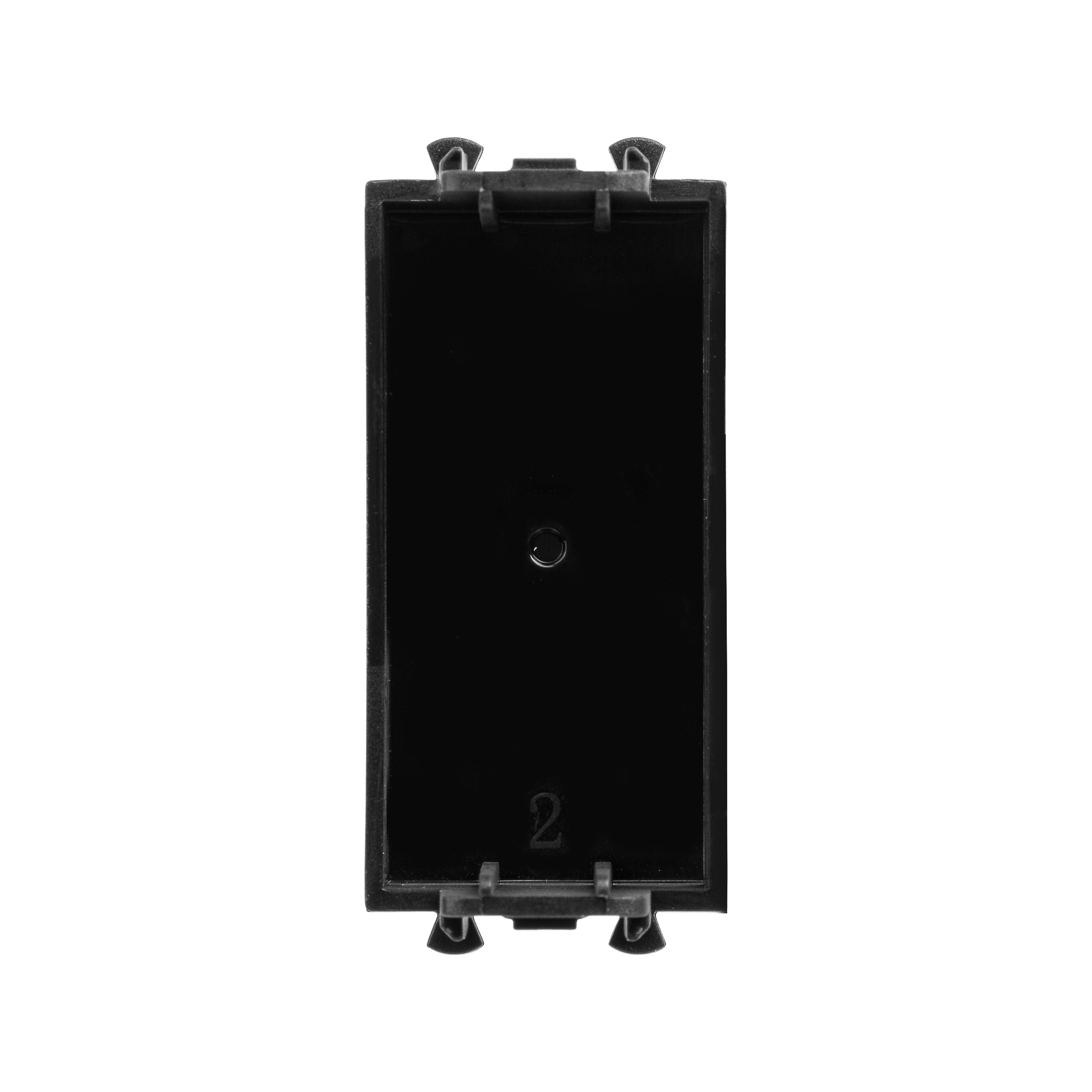 Заглушка модульная, "Avanti", "Черный квадрат", 1 модуль