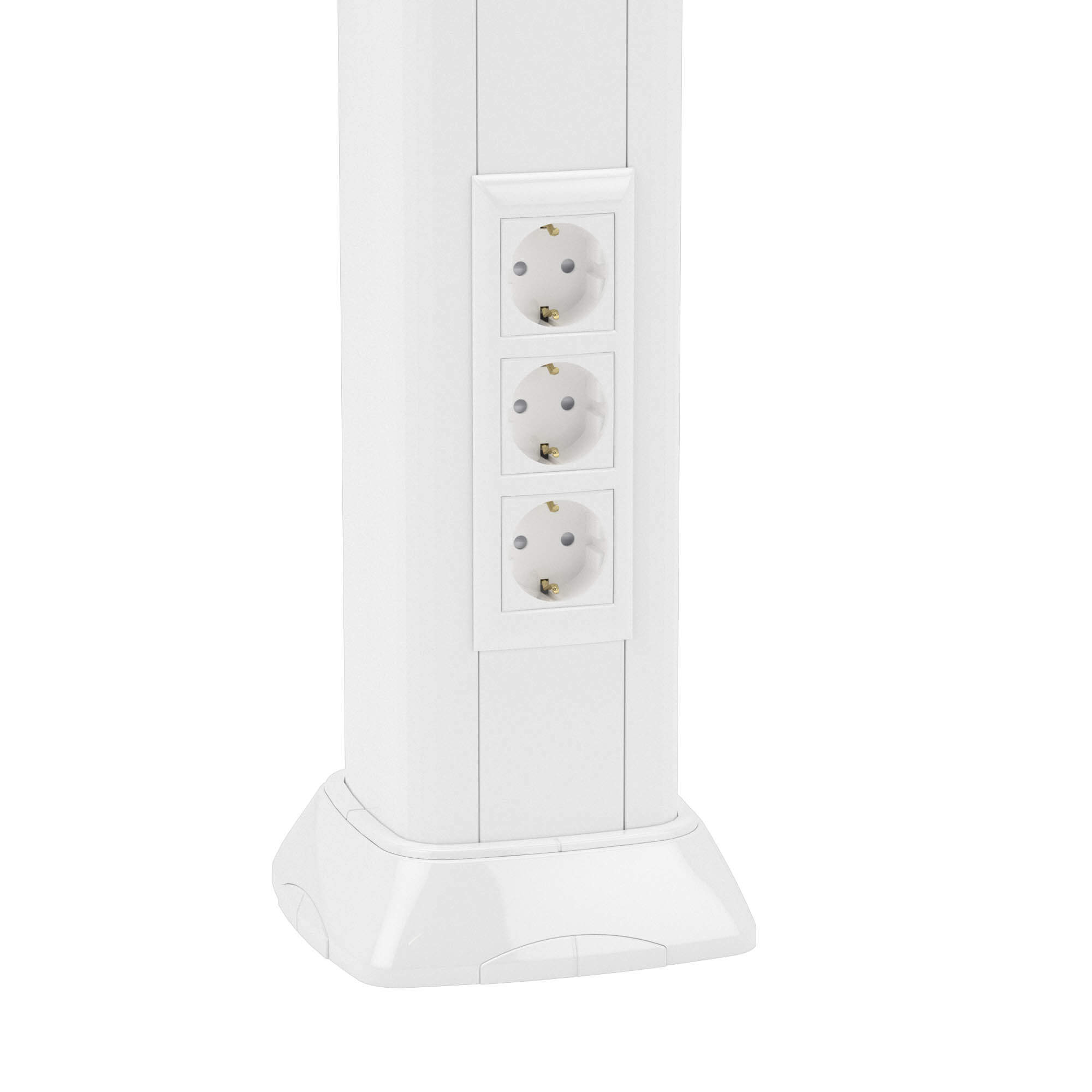 Телескопическая алюминиевая колонна, 2.7 - 4.2м, цвет белый