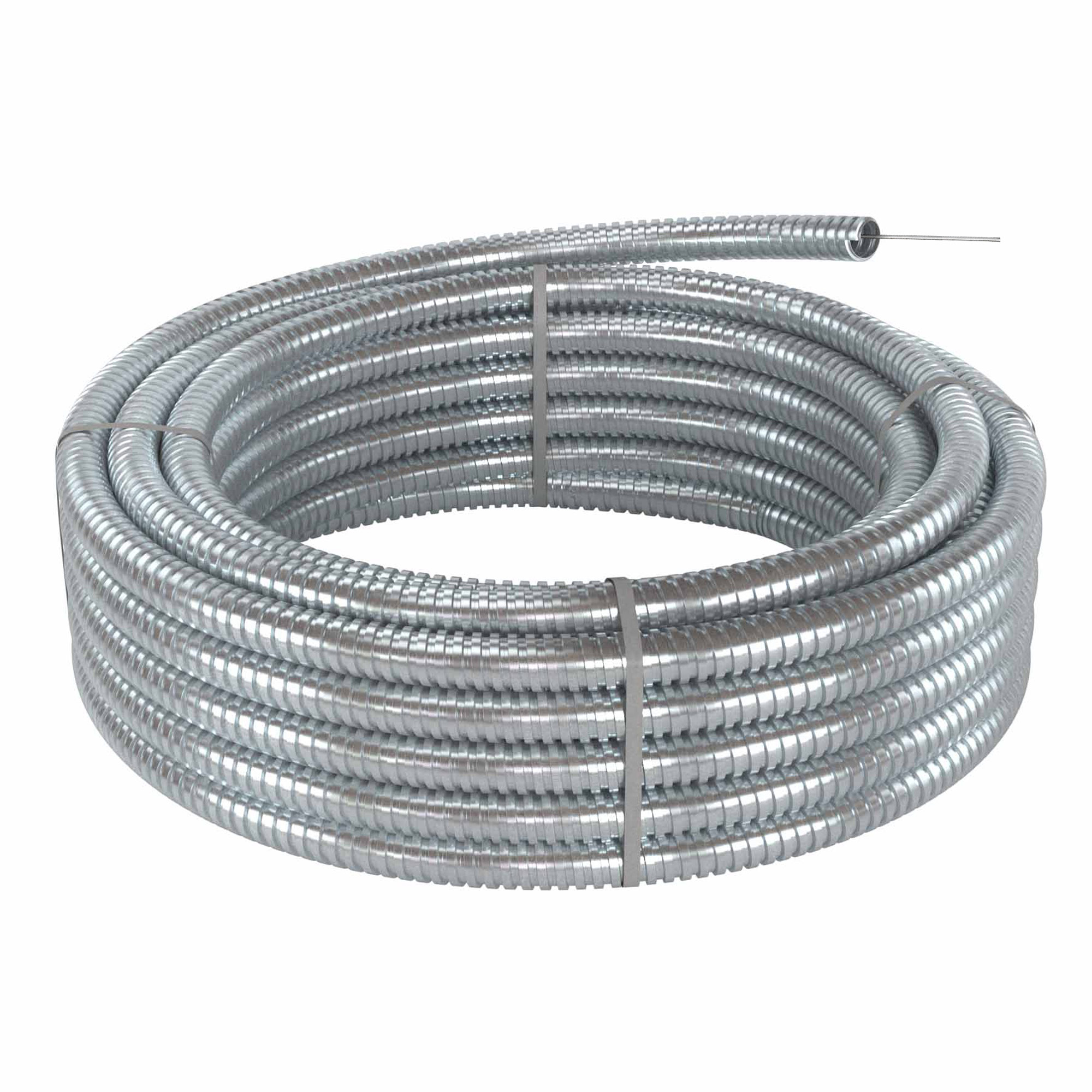 Металлорукав из оцинкованной стали с протяжкой DN 10мм, Dвн 10,0 мм, Dнар 13,0 мм, IP40, 50м