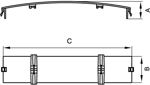 Накладка на стык 70х22 мм