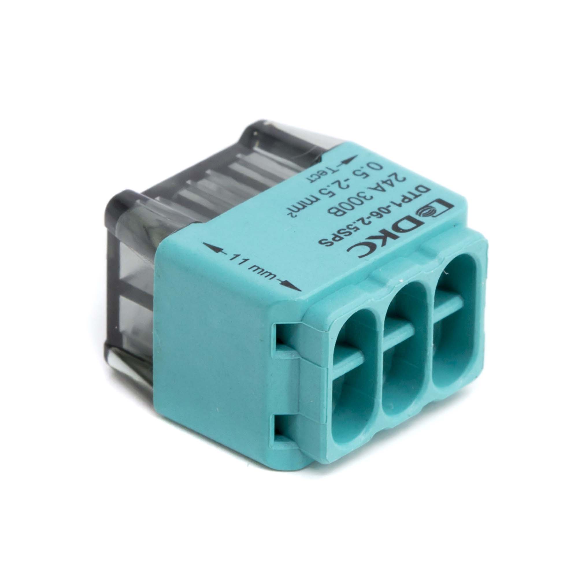 Клеммная колодка на 6 проводника до 2,5 кв. мм. на токи до 24А