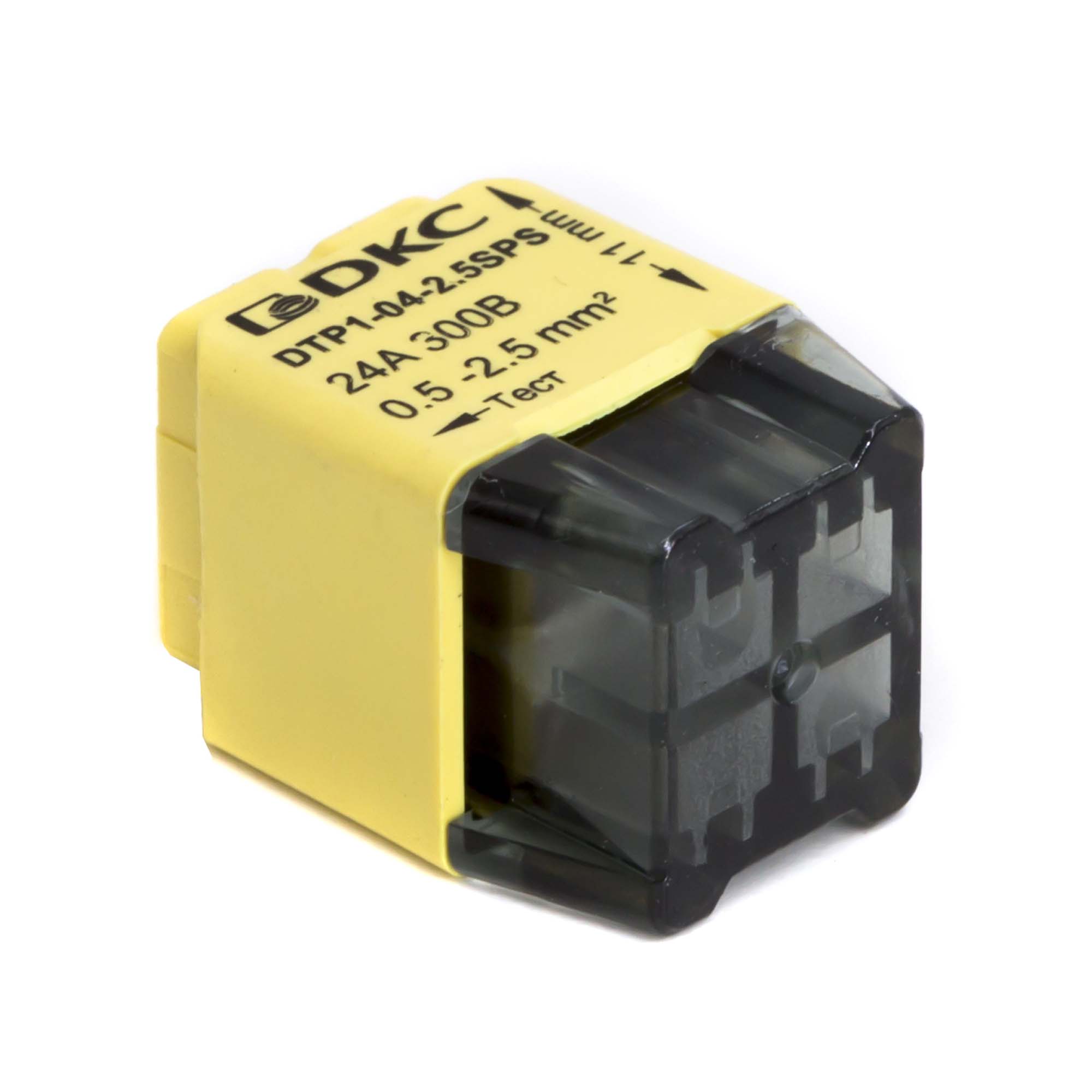 Клеммная колодка на 4 проводника до 2,5 кв. мм. на токи до 24А