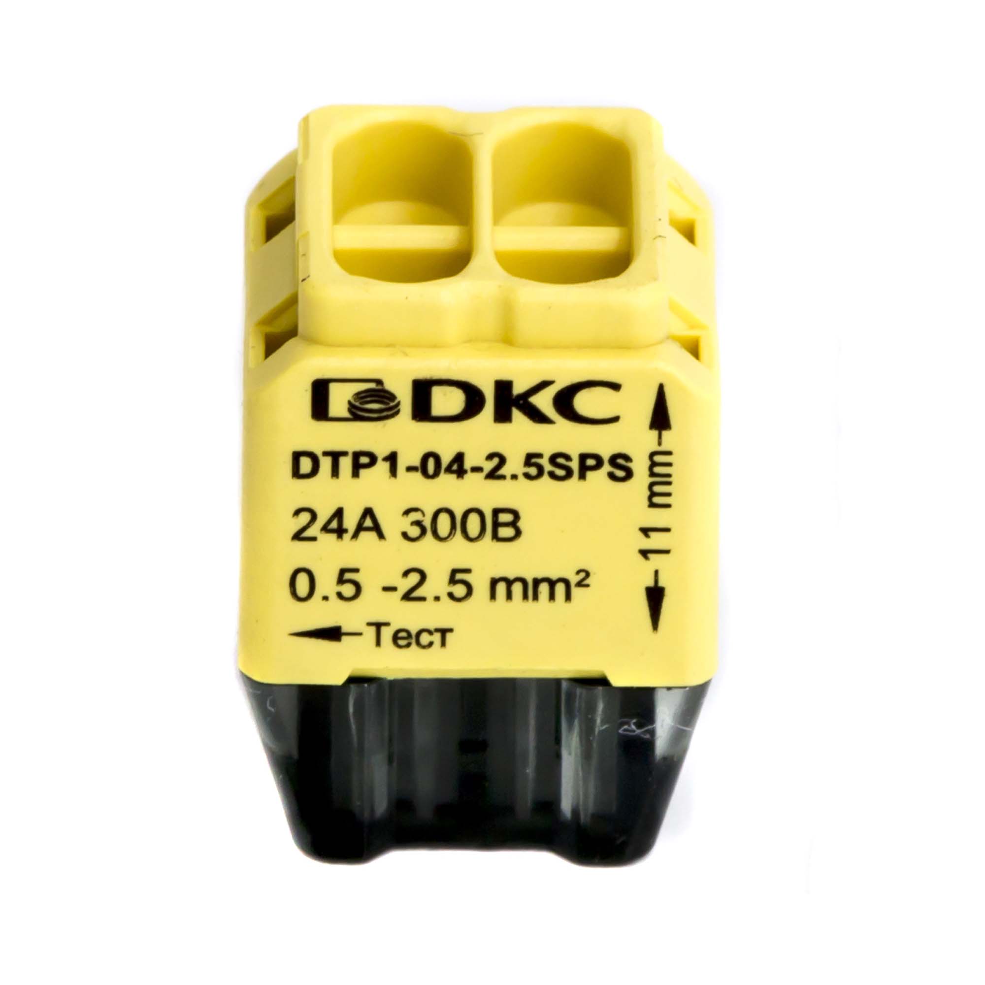 Клеммная колодка на 4 проводника до 2,5 кв. мм. на токи до 24А