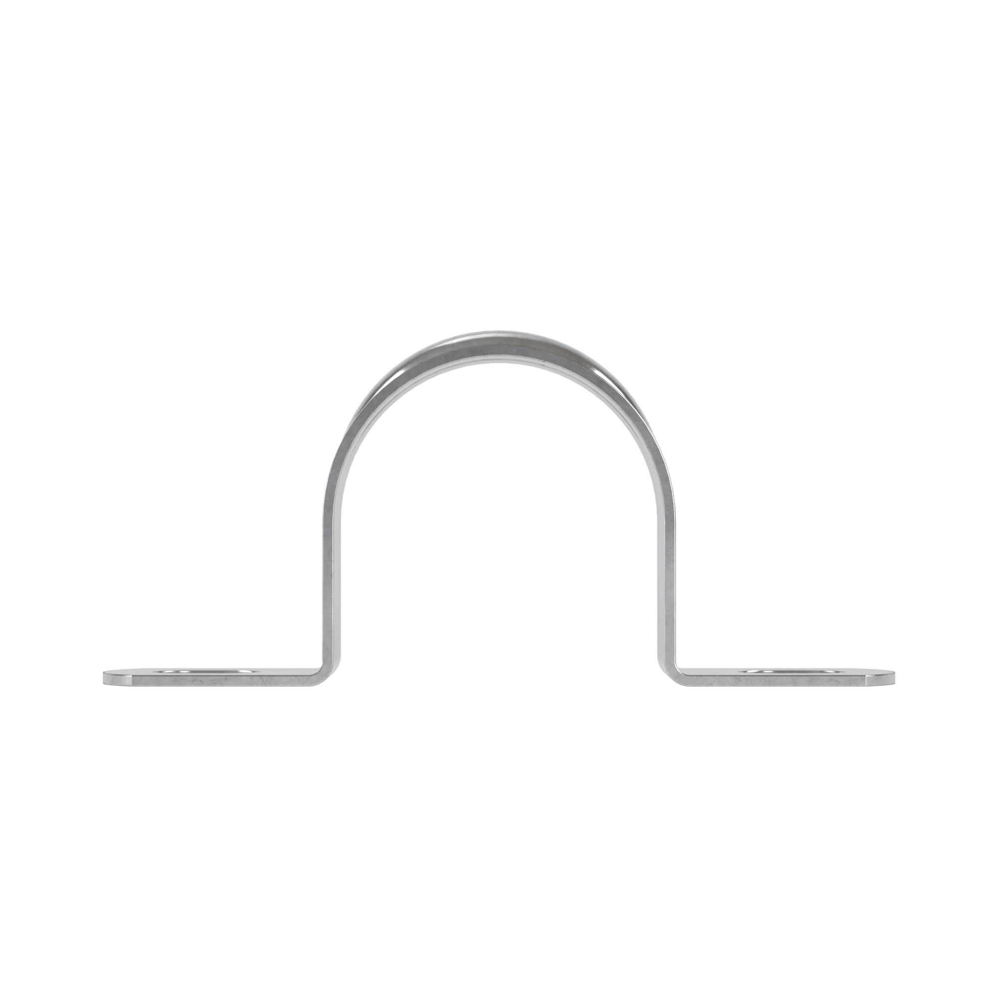 Держатель оцинкованный двусторонний, д.25мм, с крепежными отверстиями 8,5 х 6  мм