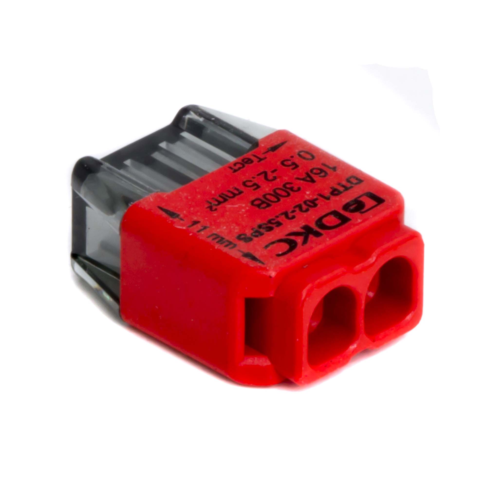 Клеммная колодка на 2 проводника до 2,5 кв. мм. на токи до 16А