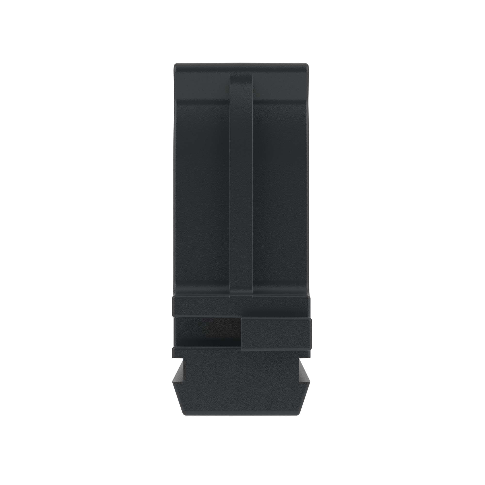 Держатель с защелкой, д.25мм, черный