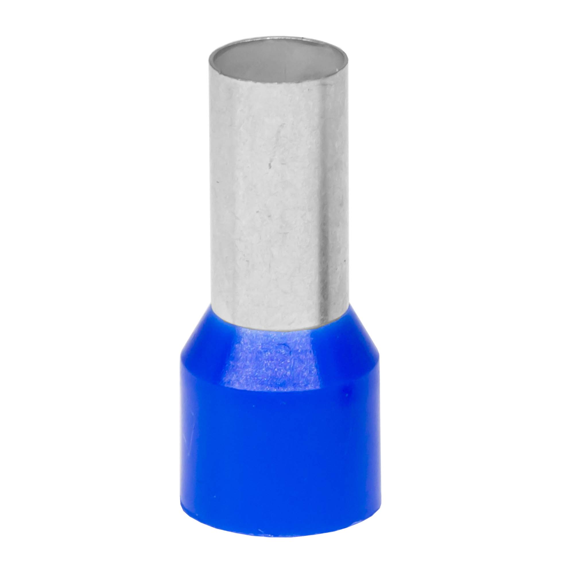 Наконечник-гильза с изолированным фланцем для жилы сечением 16кв.мм, длина контактной части  14мм, синий (НШВИ 16-14)