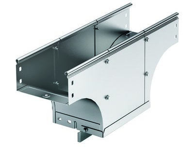 Ответвитель TDS T-образный вертикальный ун. осн.200 H50 в комплекте скрепежными элементами и соединительными пластинами, необходимыми длямонтажа, цинк-ламельный