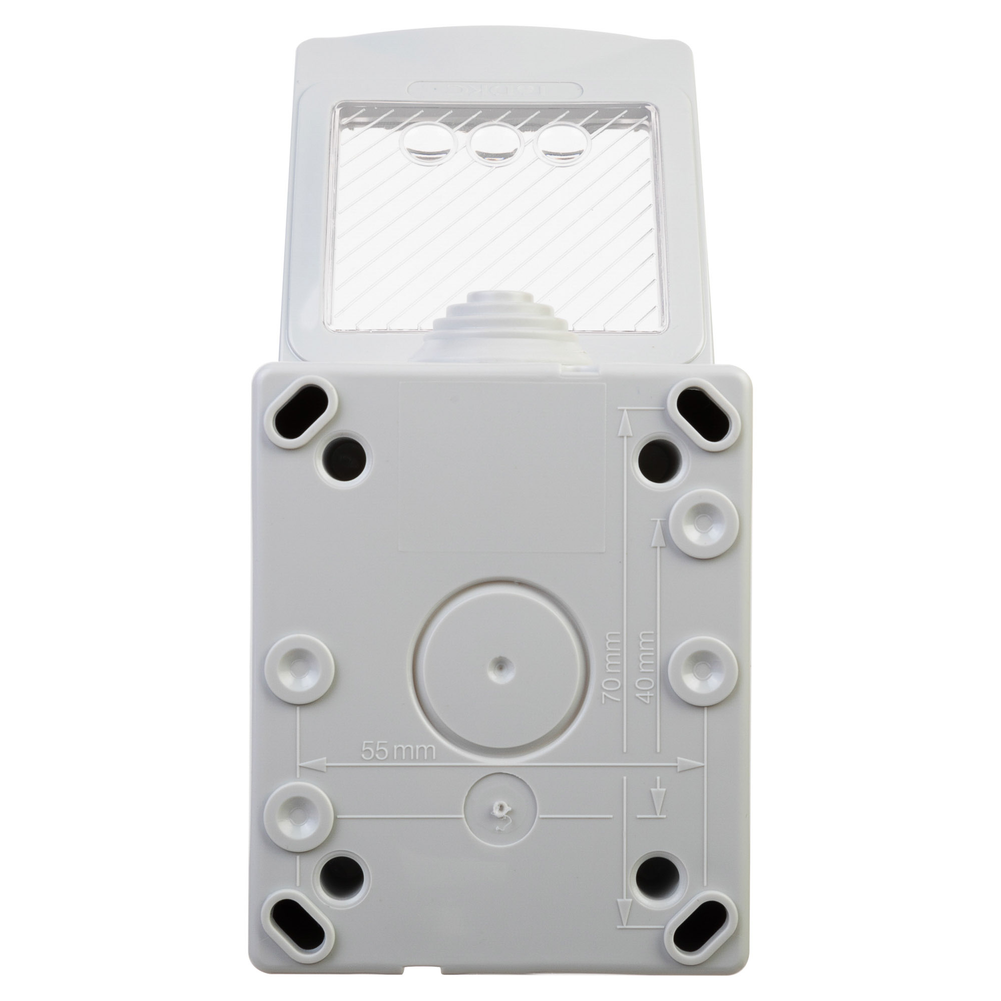 Коробка для настенного монтажа "Avanti", IP55, серая, 2 модуля