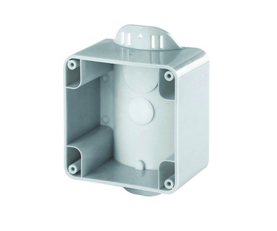 Коробка на столб. Монтаж сбоку