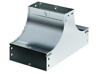 Т-Ответвитель вверх TS 80/80 в комплекте с крепежными элементами исоединительными пластинами, необходимыми для монтажа, цинк-ламельный