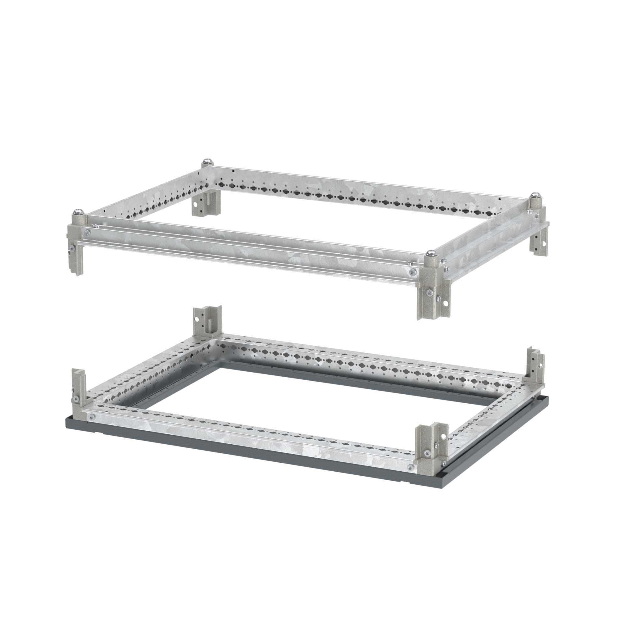 Рама крыши и основание оцинкованные RAL7011 для корпусов CQE N, ШхГ 600х800 мм, комплект RAM power