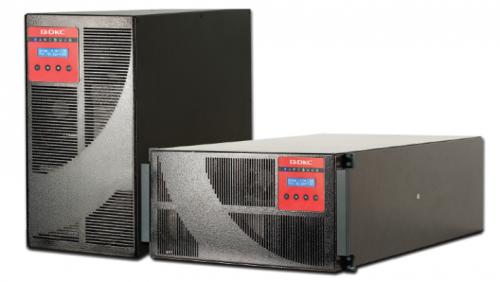 Однофазный ИБП ДКС серии Solo MD, 10 кВА / 9 кВт, стоечное исполнение 5U, 6 x C13 + 4 x C19 + клеммная колодка, без внутренних АКБ