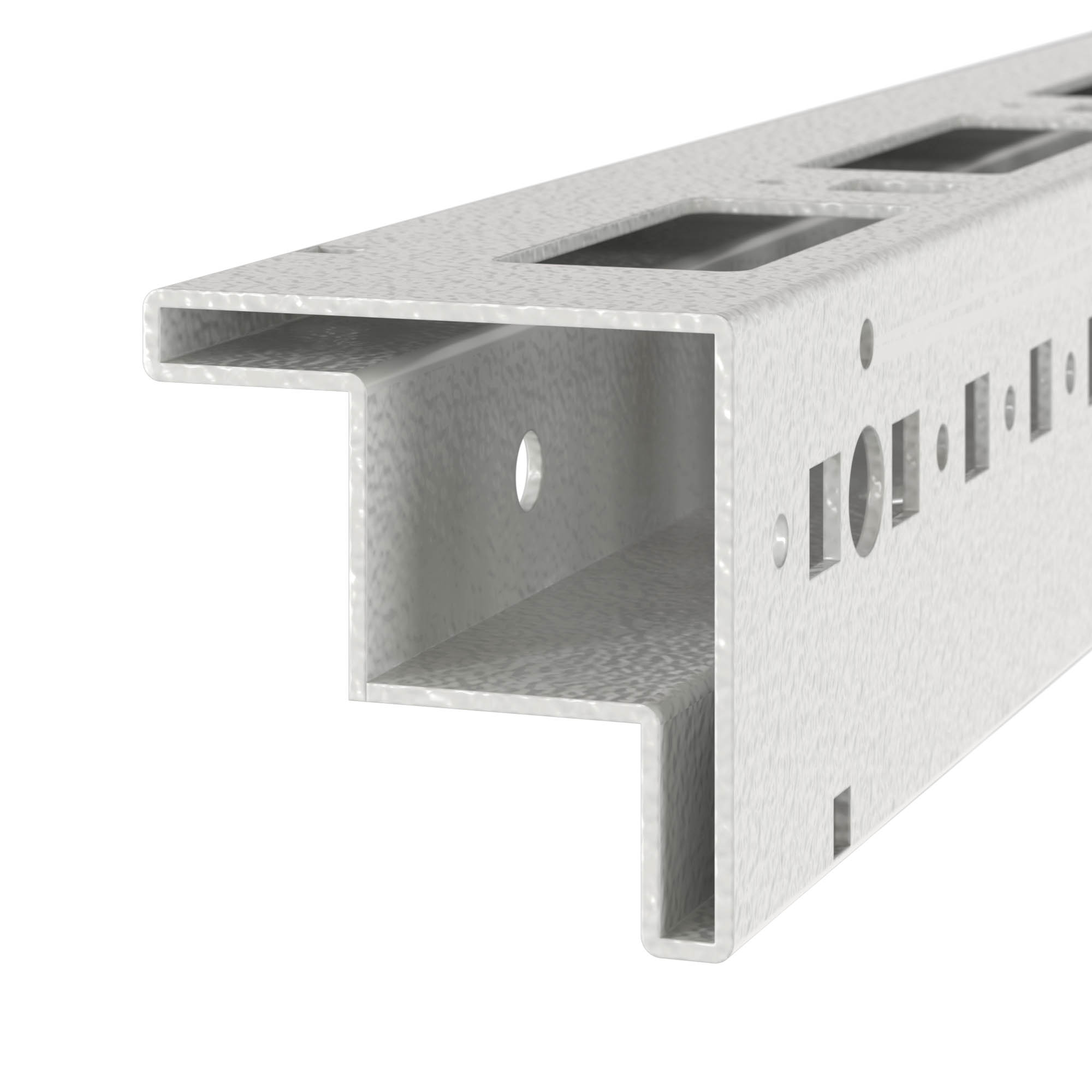 Стойки вертикальные RAL7035 для корпусов CQE, В=1600 мм, комплект - 4 шт. RAM block