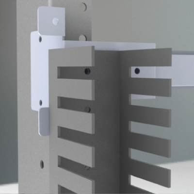 Комплект держателей перфокороба, задних, 1 упаковка - 4 шт RAM block