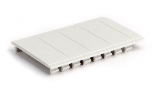 Заглушка на 4мод.RAL7035 для настенных щитков IP40 и IP65