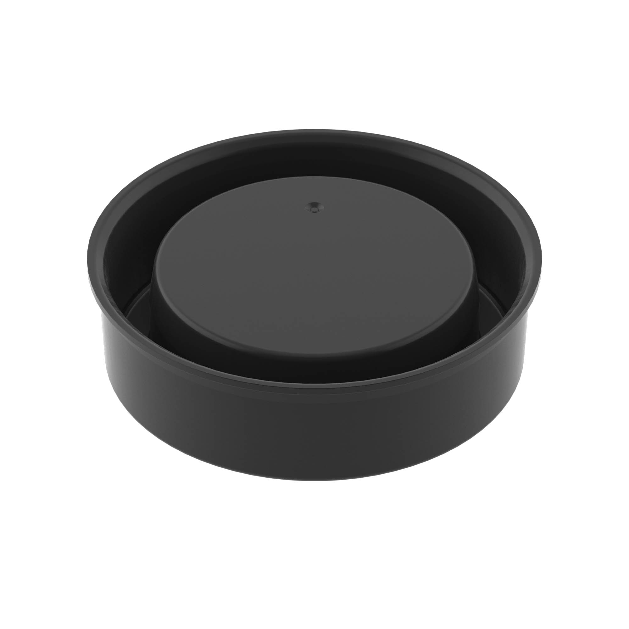 Заглушка для двустенных труб, наружная, полиэтилен, д.75мм