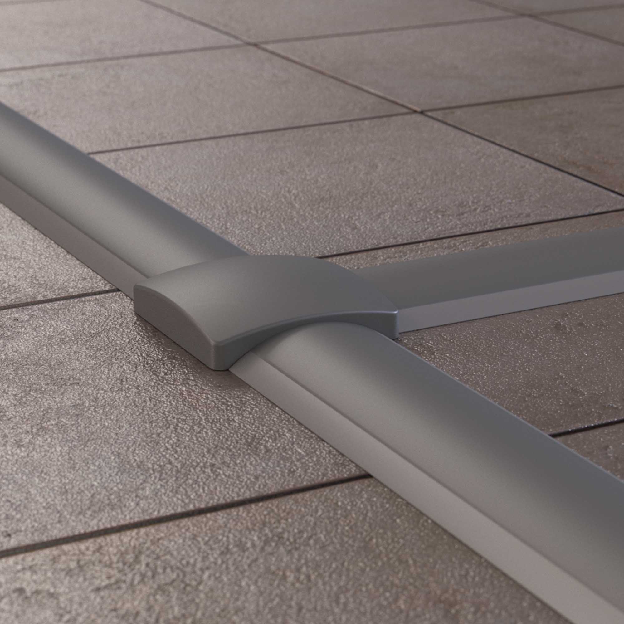 Напольный канал 75x17 мм CSP-F, серый