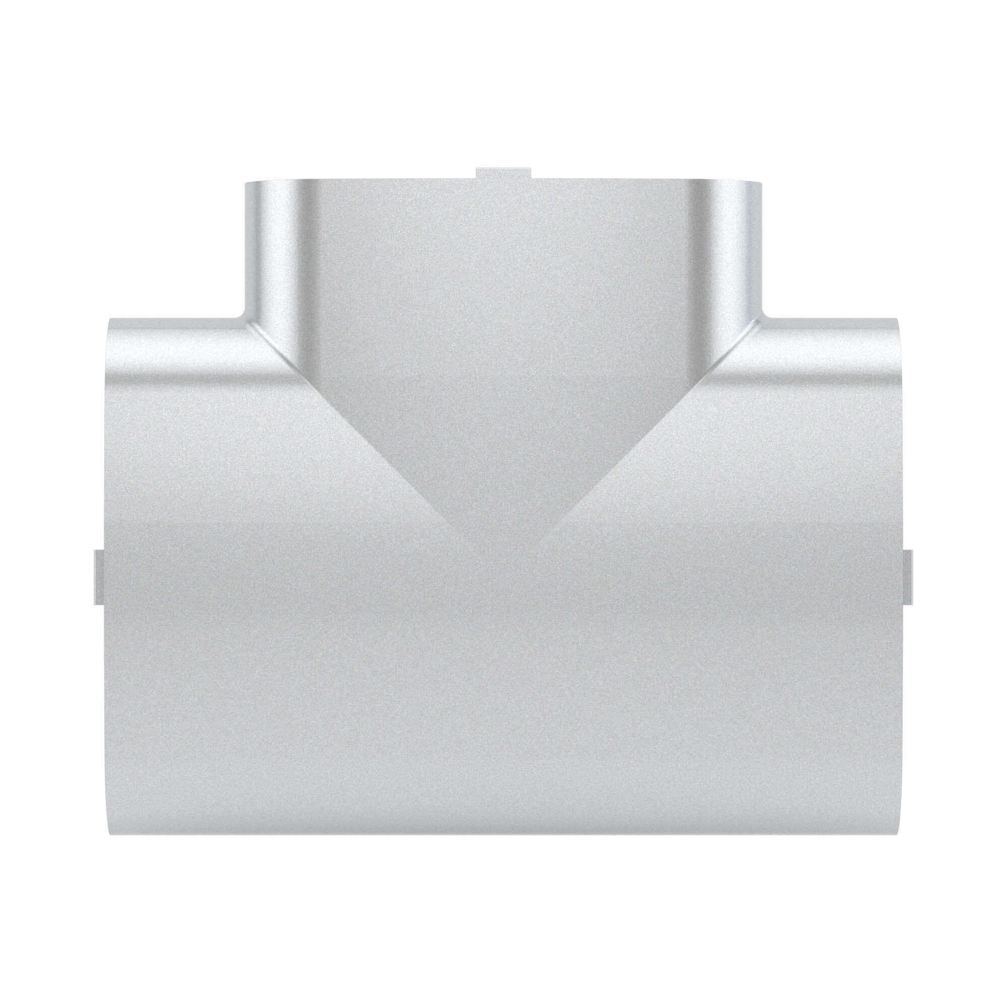 Тройник 140х50 мм, цвет серый металлик