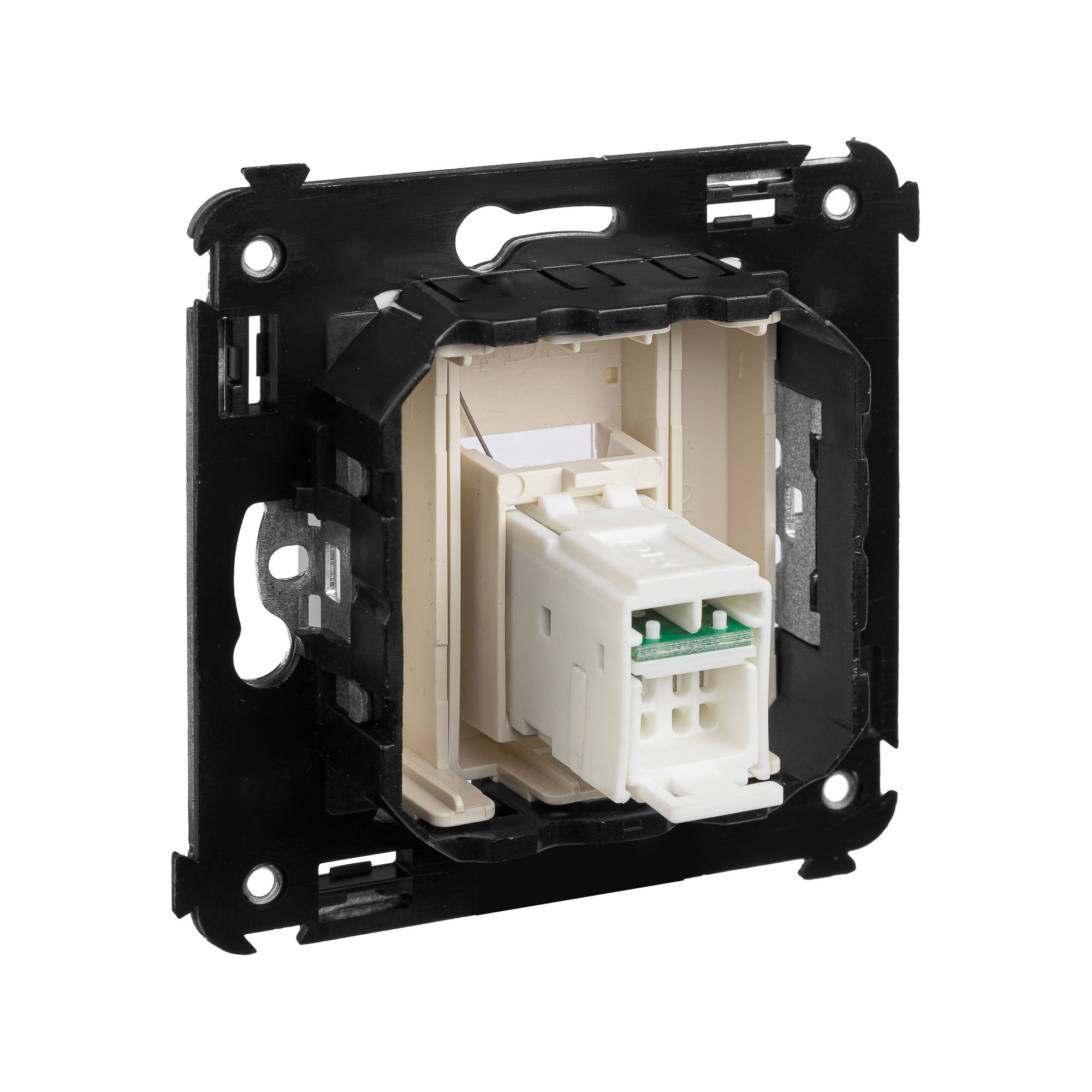 Компьютерная розетка RJ-45 в стену, кат.5e одинарная, "Avanti","Ванильная дымка"