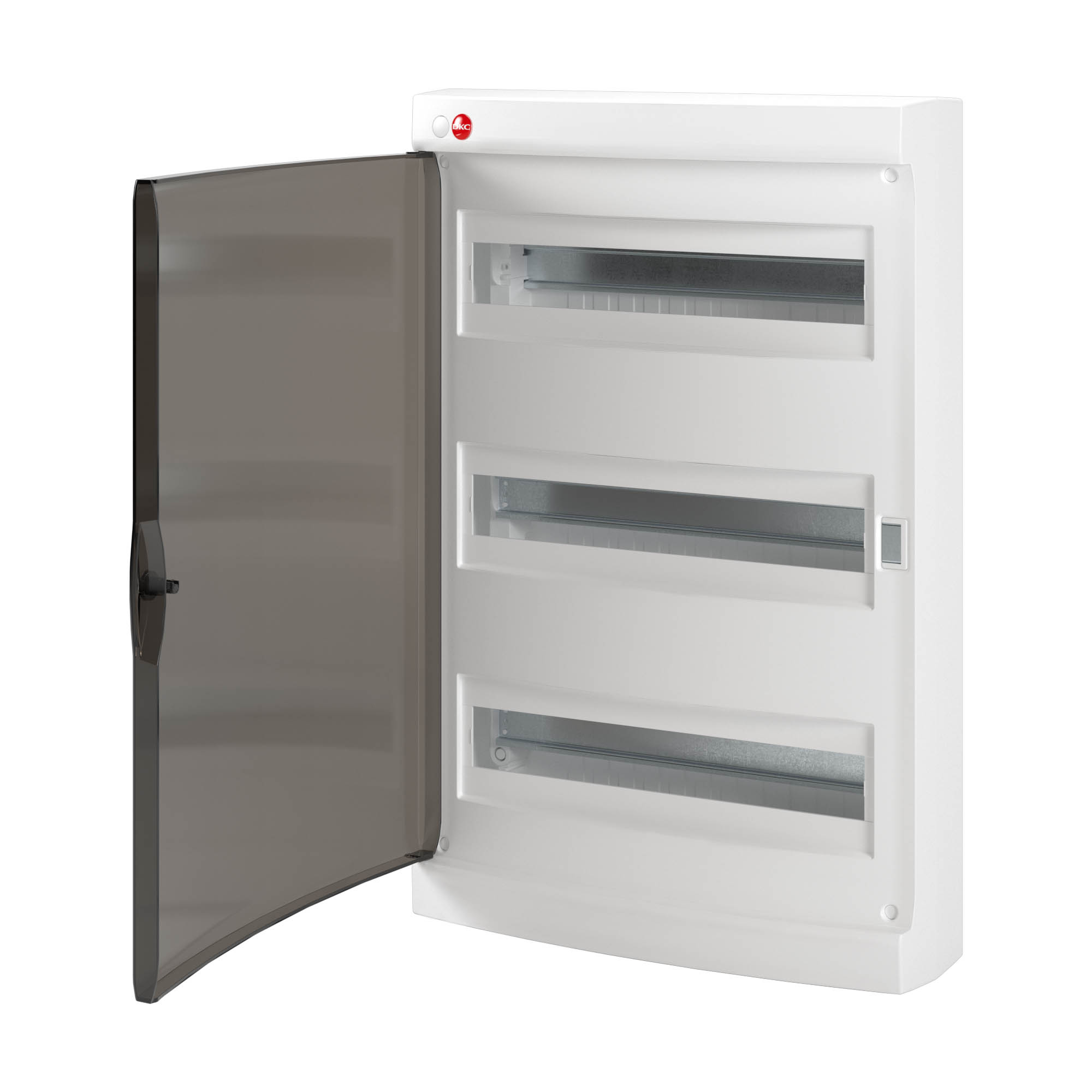 Щиток настенный с дверцей 54 мод.,IP41, белый, с клеммным блоком 63А и замком