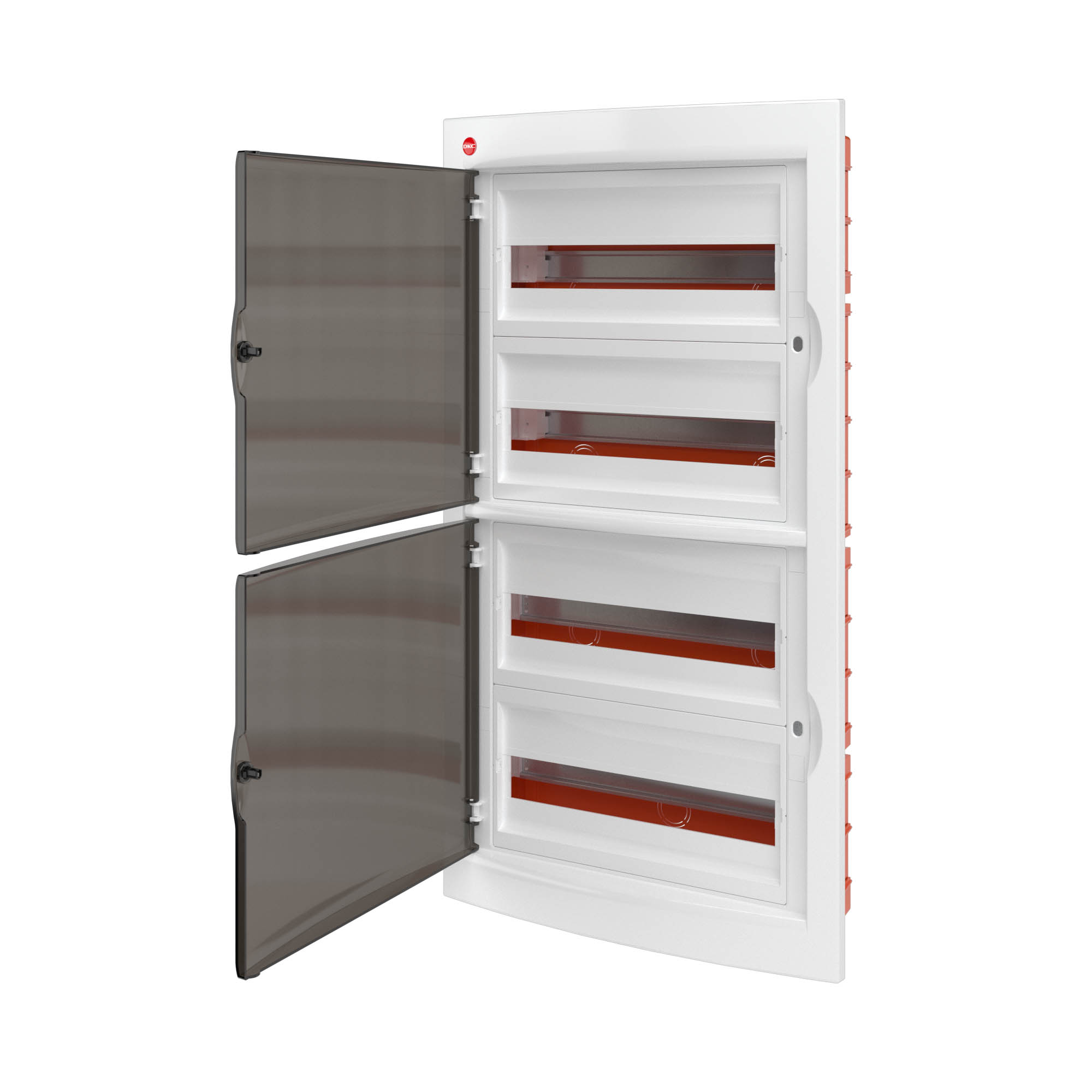 Щиток встраиваемый с дверцей 72 мод.,IP41, белый, с клеммным блоком 160А