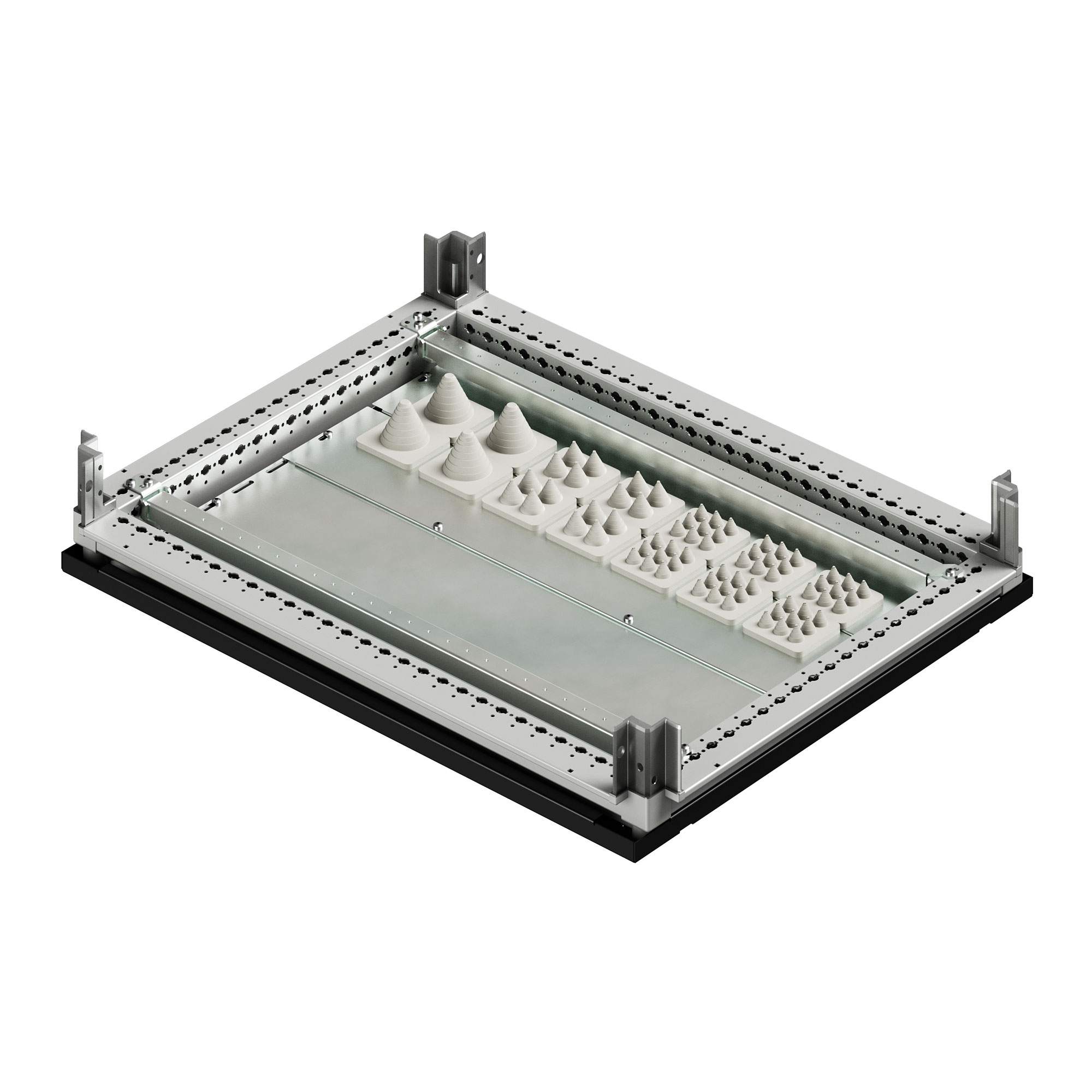 Панель для кабельного ввода для оснований корпусов CQE N, 9 мест, Ш/Г= 1000 мм, упаковка - 2 шт. RAM block