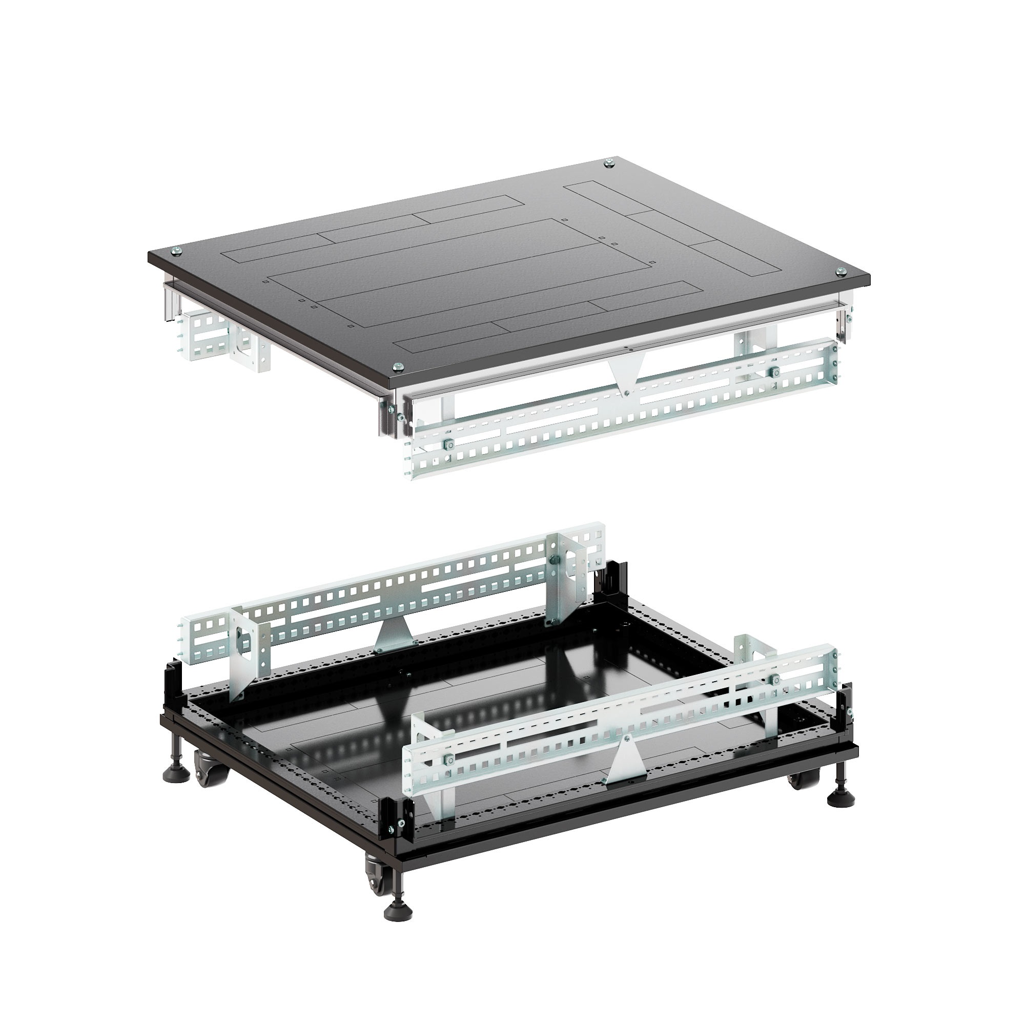 Крыша и основание преперфорированные IT-CQE 800x1200, RAL9005