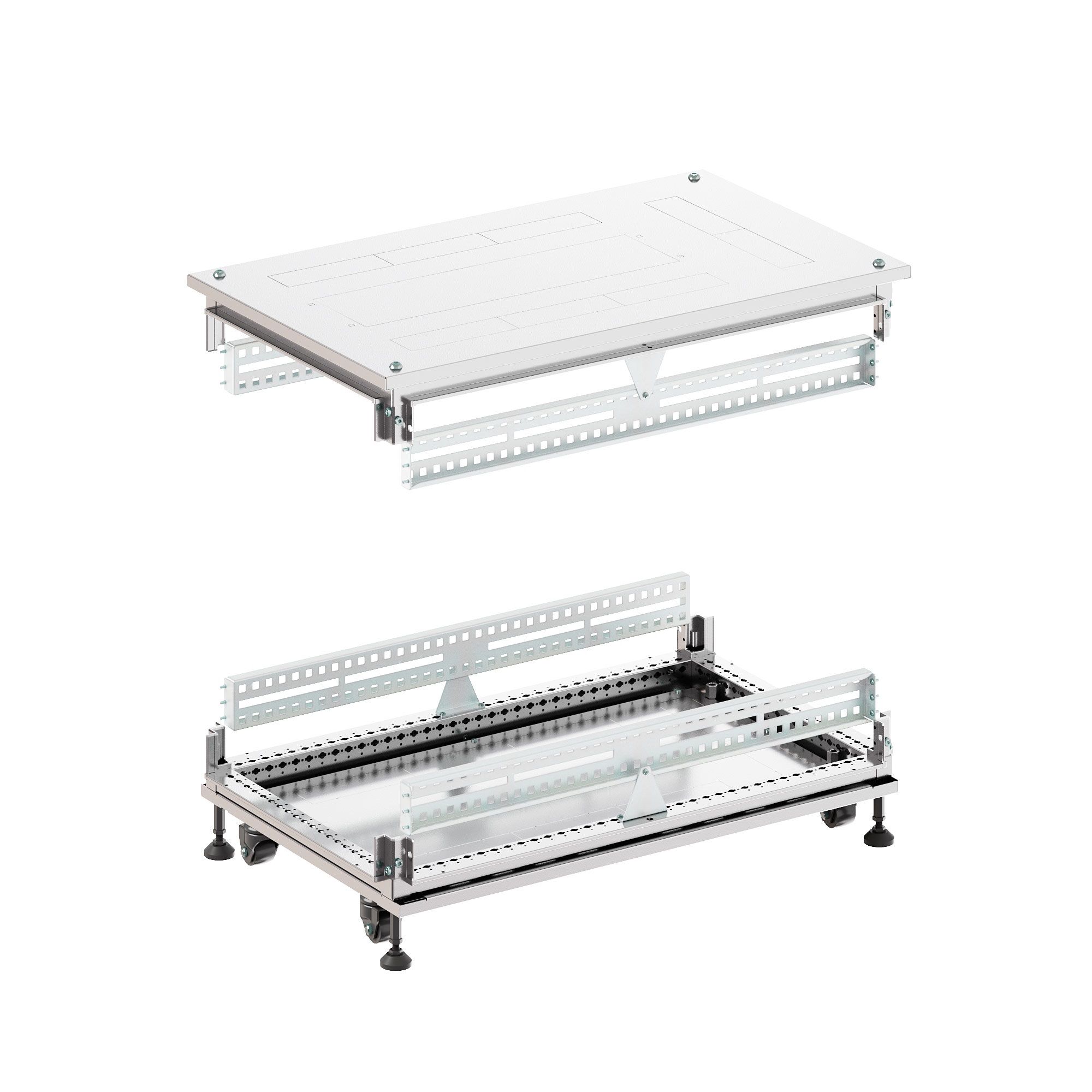 Крыша основание преперфорированные IT-CQE 600x1200, RAL7035