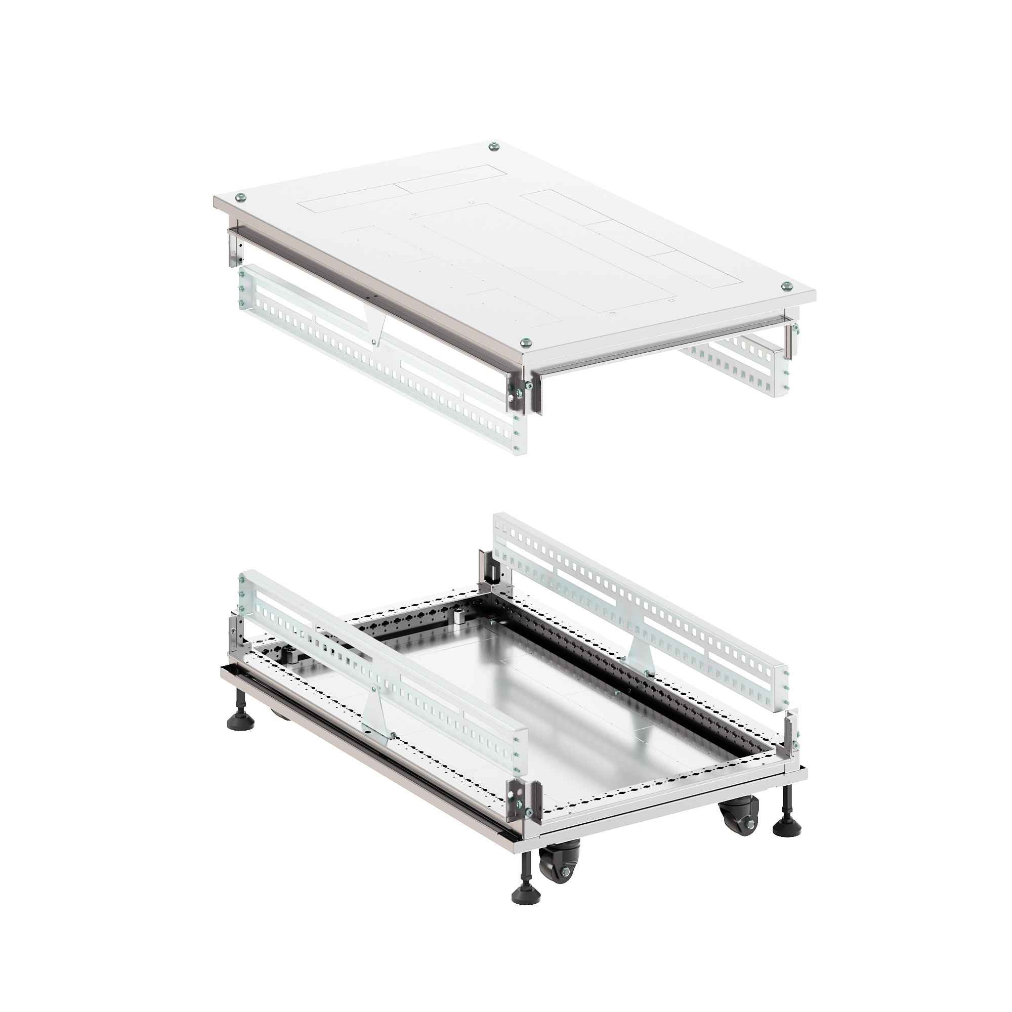 Крыша основание преперфорированные IT-CQE 600x1200, RAL7035