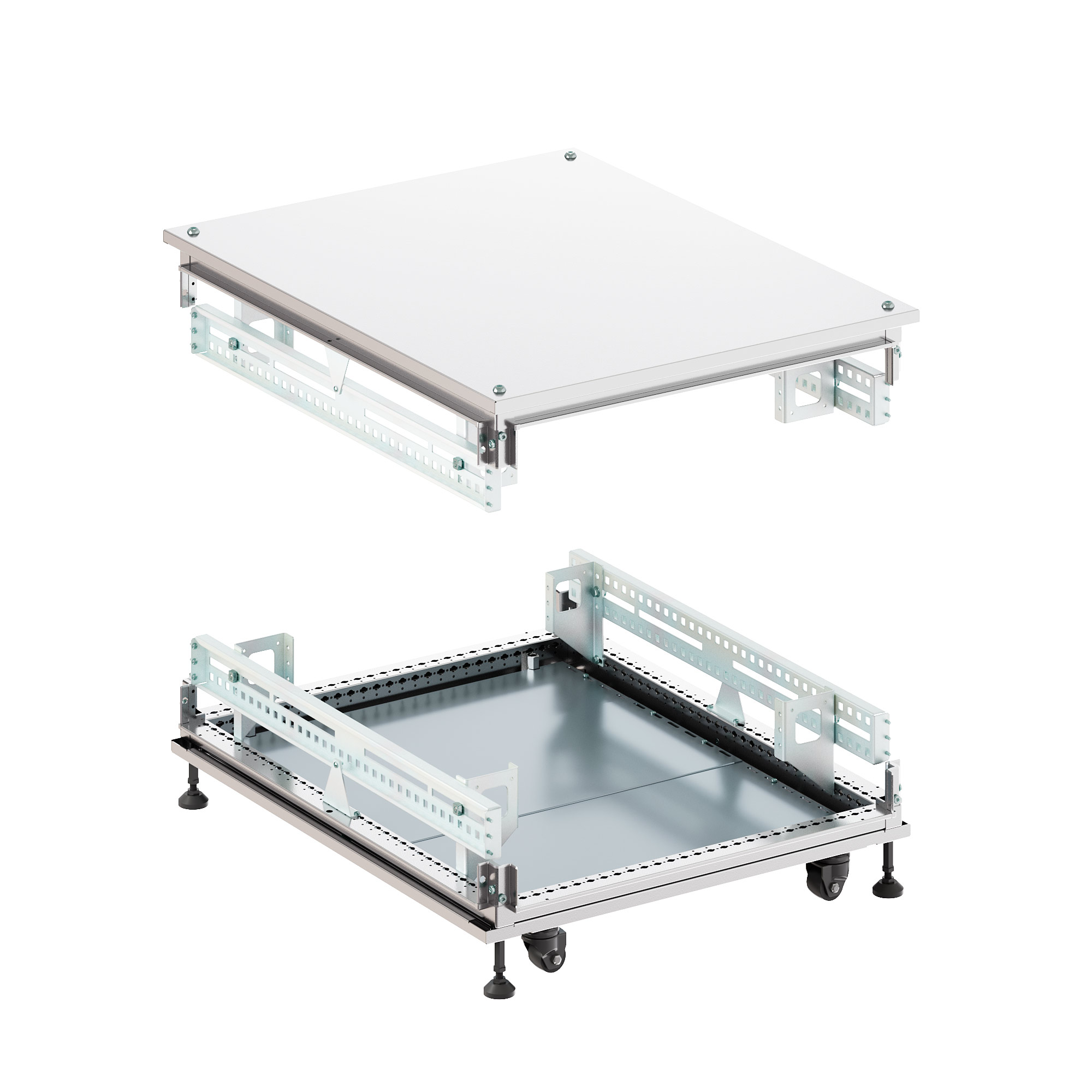 Крыша основание сплошные IT-CQE 800x1200, RAL7035