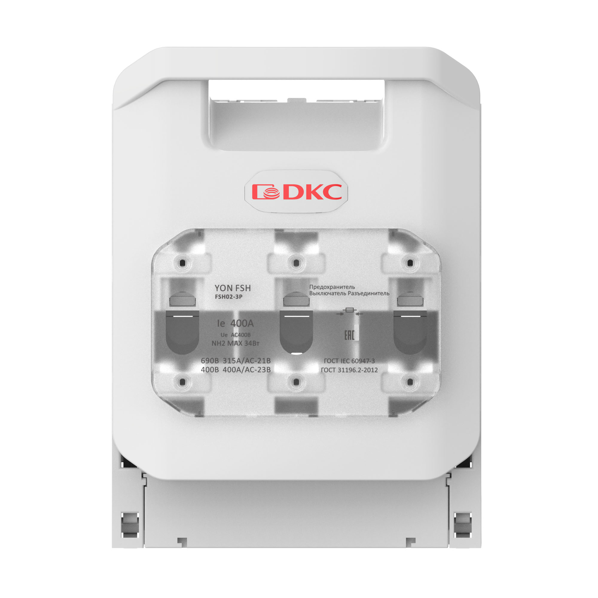 Горизонтальный Предохранитель Выключатель Разъединитель 400А 3P крепление на монтажную плату