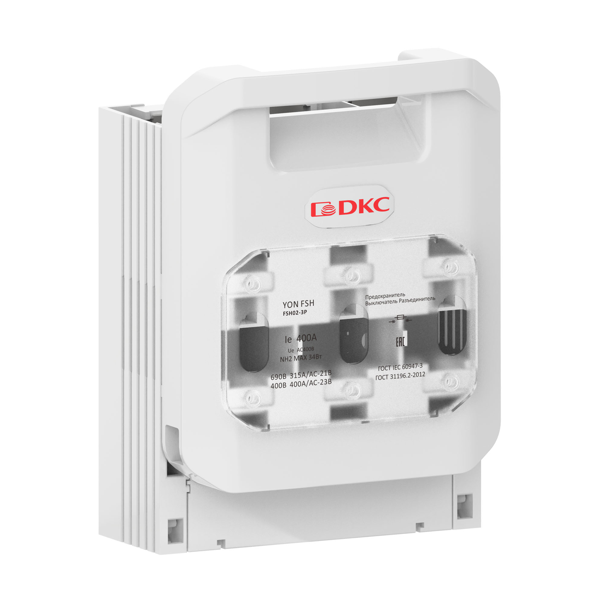 Горизонтальный Предохранитель Выключатель Разъединитель 400А 3P крепление на монтажную плату