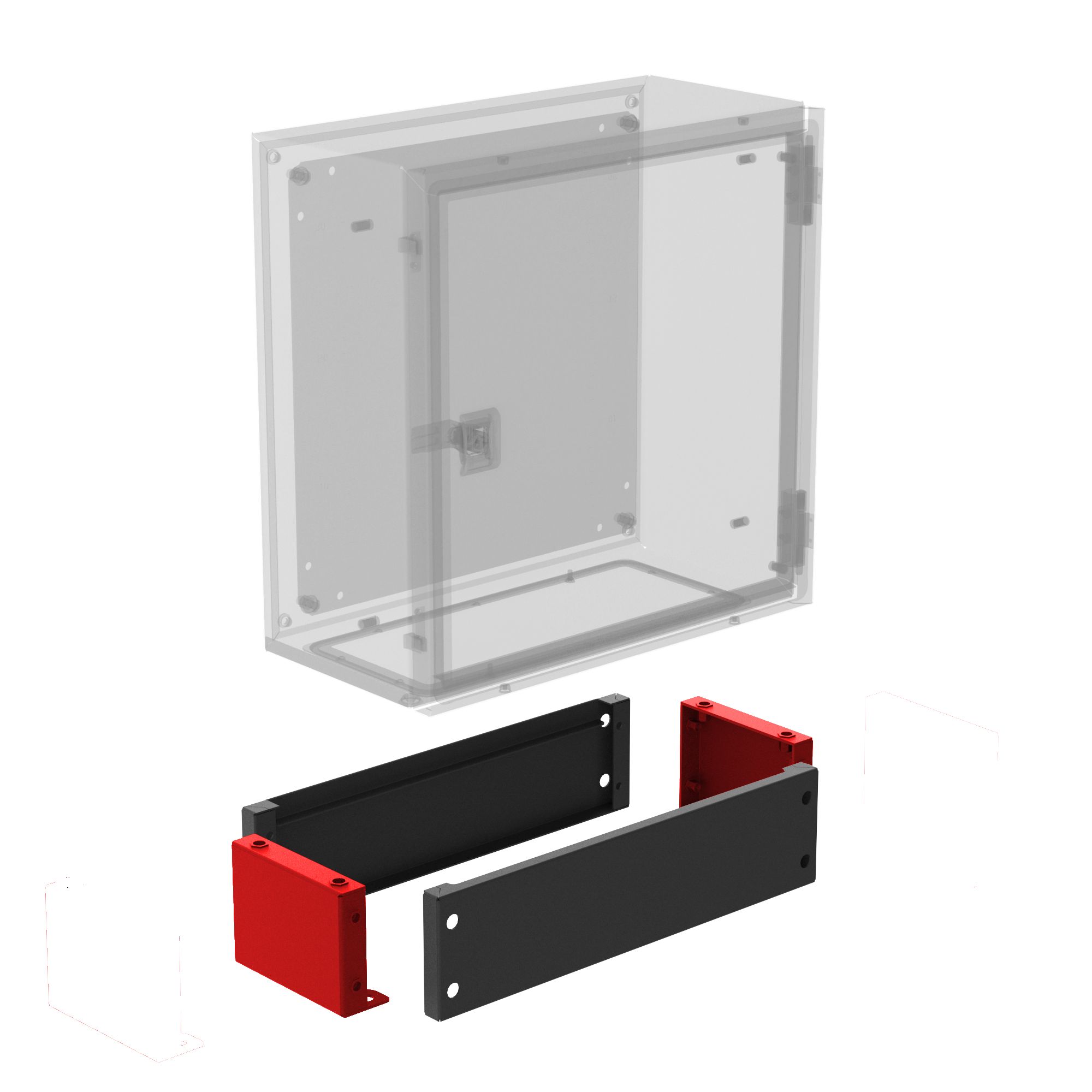 Комплект профилей уличного цоколя для ST, STE ВхГ 100х200 мм