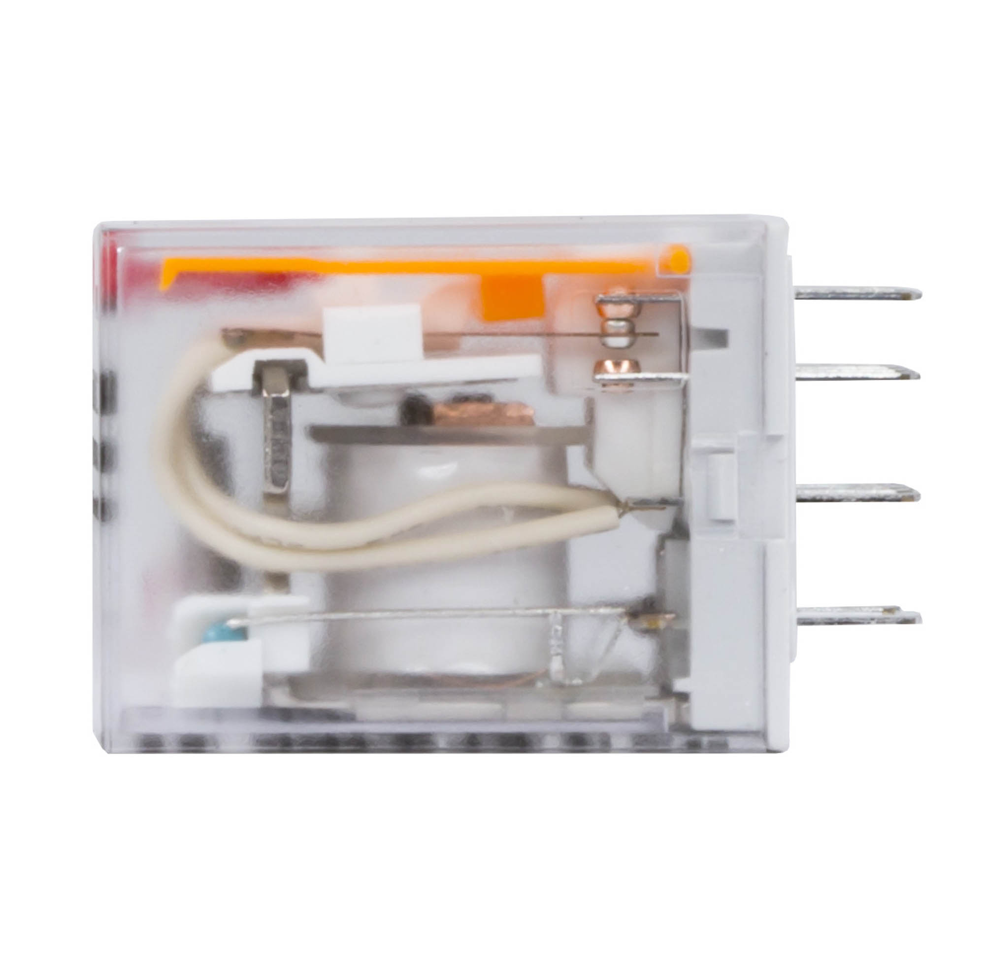 Реле миниатюрное промышленное общего назначения, 2CO, ком. ток 10А, AgSnO2, напряжение 24V DC, опция: светодиод