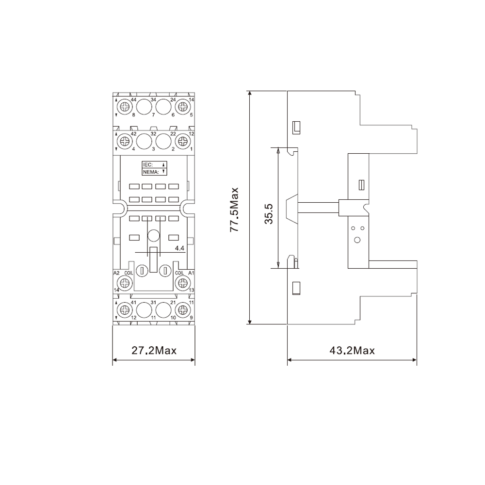 Чертеж IR-B2W-SC-1