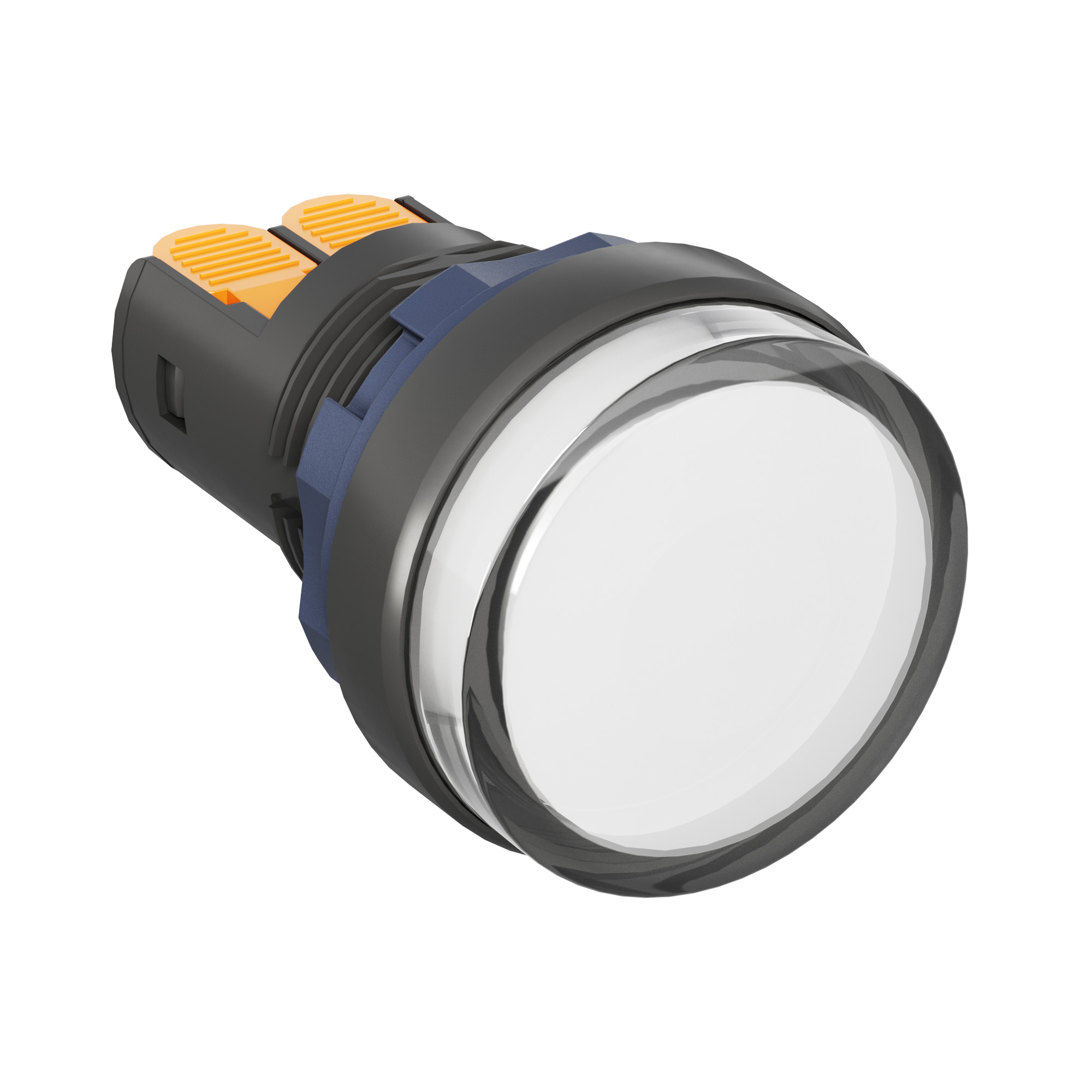 Сигнальный индикатор со встроенным диодом 220В, белый, зажим Plug-In