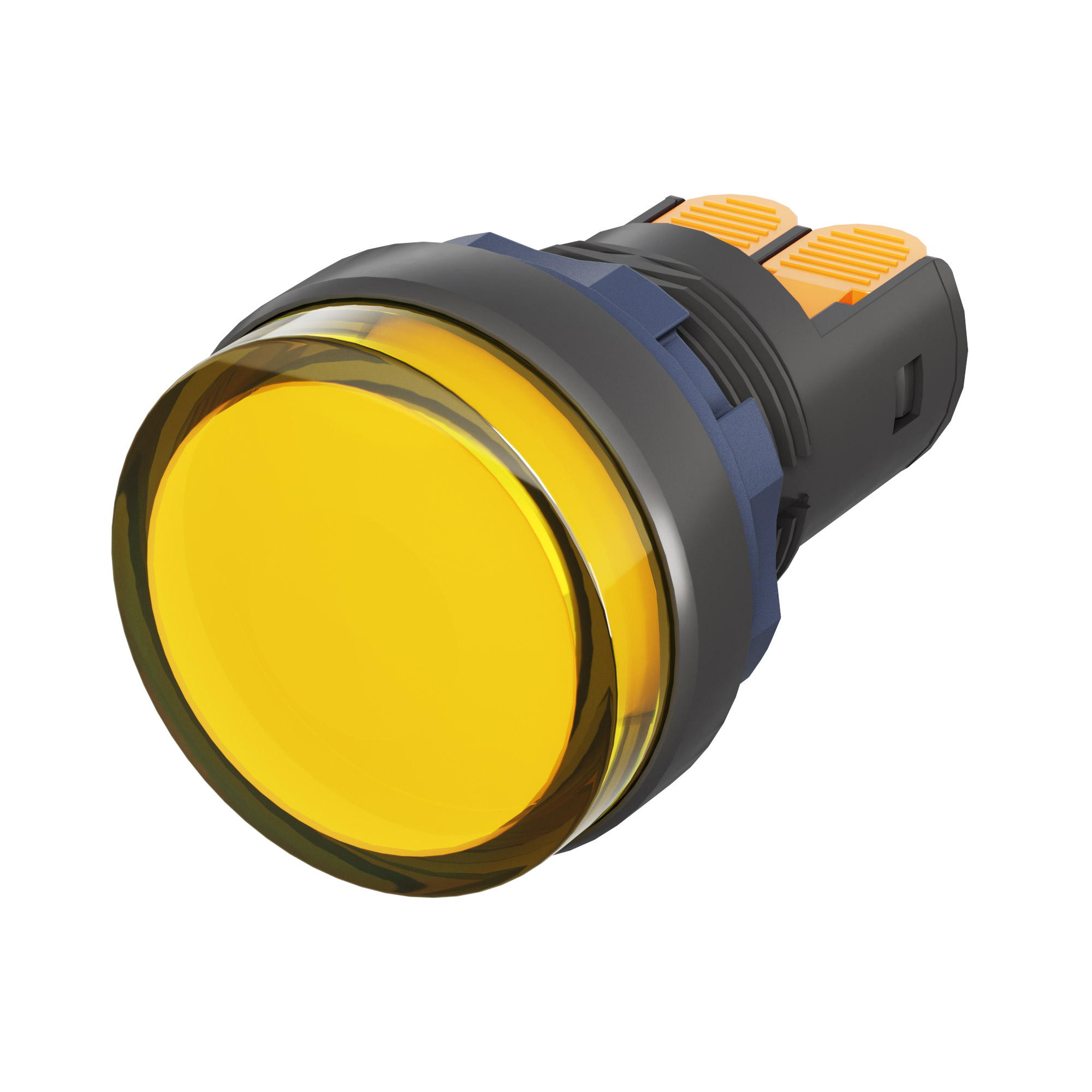 Сигнальный индикатор со  встроенным диодом 24В, желтый, зажим Plug-In