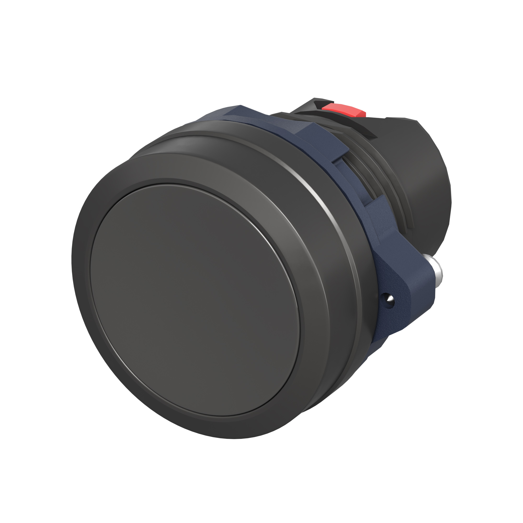 Головка кнопки плоская без фиксации, черная