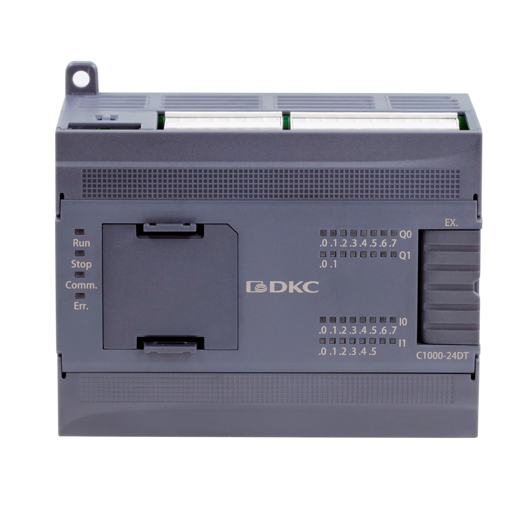 Процессорный модуль программируемого логического контроллера, н.пит. –24В DC, 14 DI - 24В DC(PNP/NPN), 10 DO - 24В DC(PNP), ком. порты –2хRS485, 1хEthernet. 1 модуль расш-ния моноблока (BD), 14 модулей расш-ния локальной шины