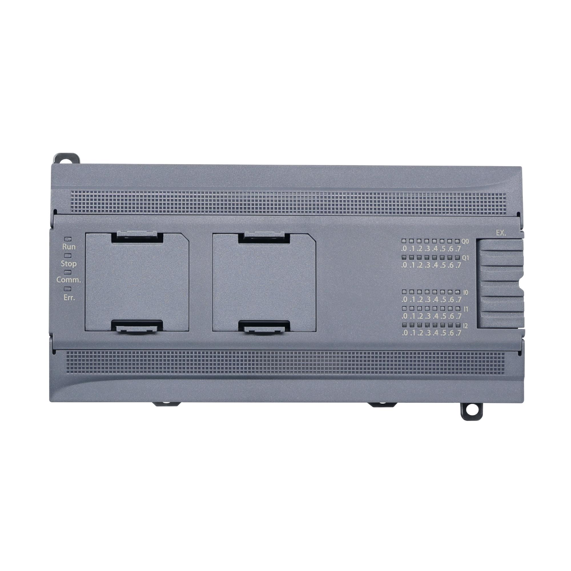 Процессорный модуль программируемого логического контроллера, н.пит. –100-240В AC, 14 DI - 24В DC(PNP/NPN), 10 DO - 24В DC(PNP), 4 AI, 2 AO,ком. порты – 2хRS485, 1хEthernet. 2 модуля расш-ния моноблока (BD), 14модулей расш-ния локальной шины