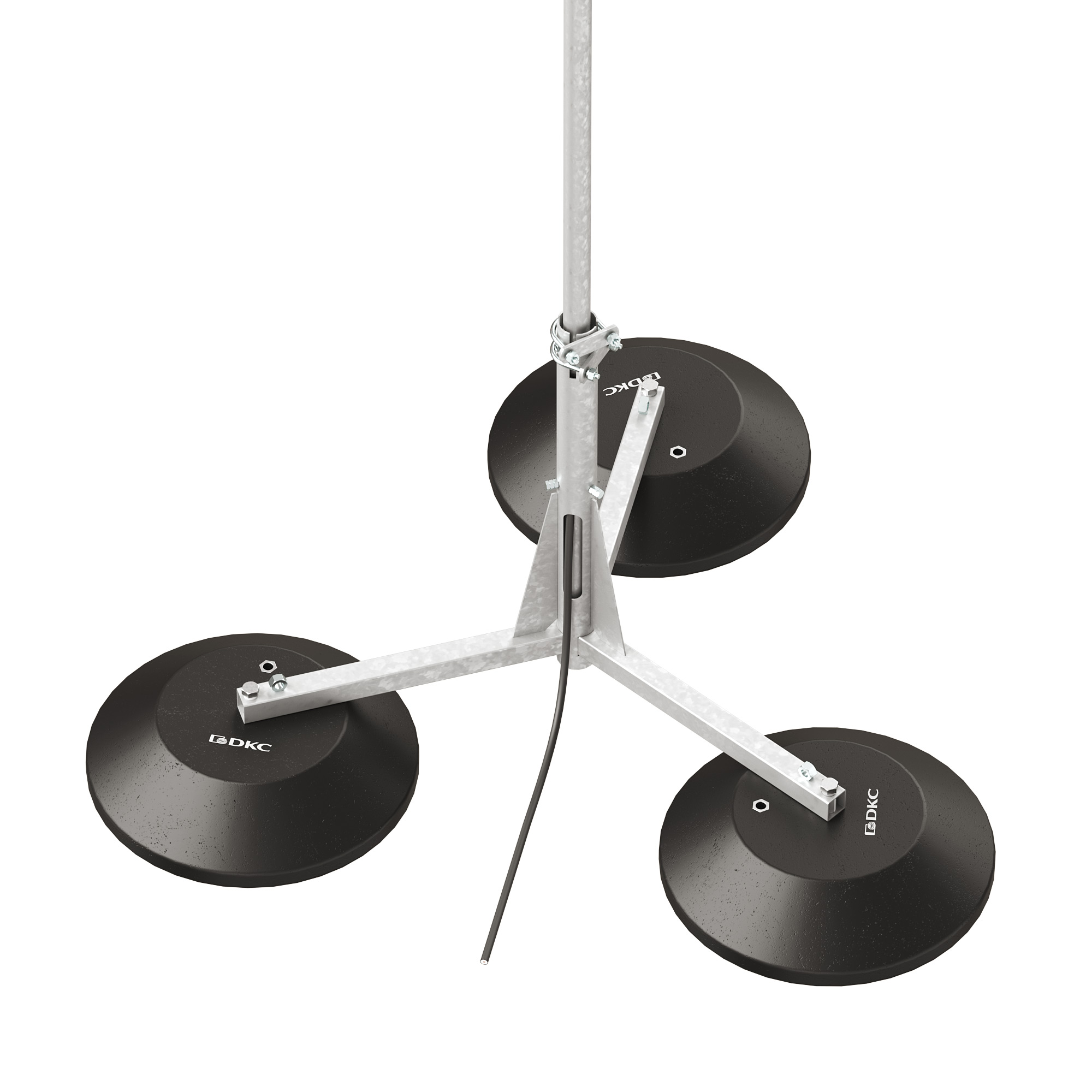 Тренога для изолированной молниеприёмной мачты