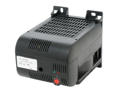 Обогреватель в пластиковом кожухе с вентилятором 1200 Вт, встроенный термостат, 230 В