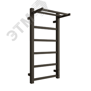 Полотенцесушитель электрический из квадратного профиля Fj plaza neo 80/40 с диммером цвет чёрный матовый