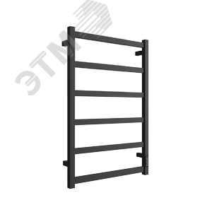 Полотенцесушитель электрический из квадратного профиля J plaza neo 80/50 с диммером цвет чёрный матовый