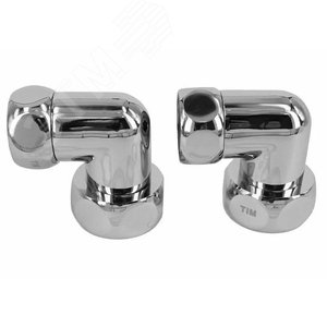 Комплект соединений для полотенцесушителя угловой гайка/гайка 3/4'х3/4' хром