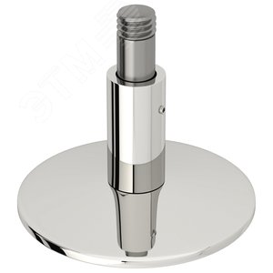 Держатель для полотенцесушителя круглый без кольца 1 отверстие черный матовый