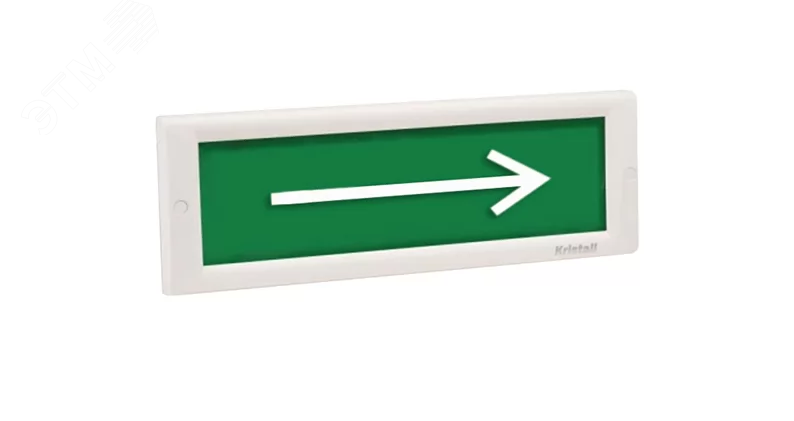 Оповещатель световой Кристалл-12 человек стрелка вверх дверь ПИКТ (зеленый)