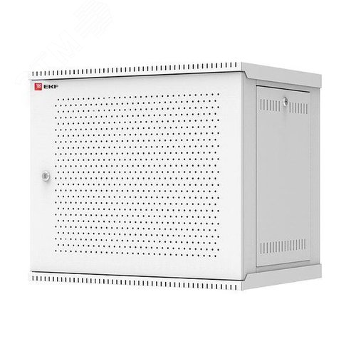 Шкаф телекоммуникационный настенный разборный 9U (600х450) дверь перфорированная, Astra A Basic